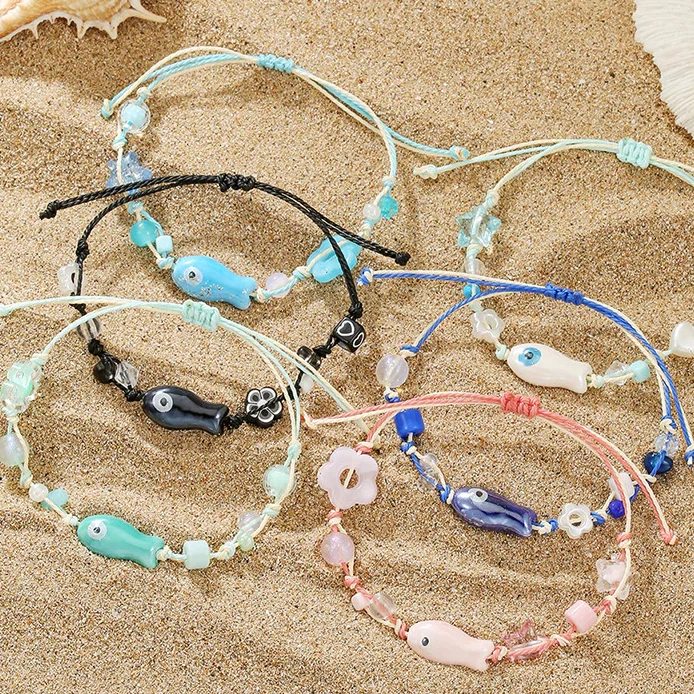 Vòng tay 2 dây rút phối charm